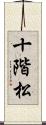 十階松 Scroll