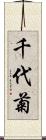 千代菊 Scroll