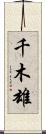 千木雄 Scroll