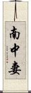 南中妻 Scroll