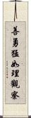 善勇猛如理觀察 Scroll