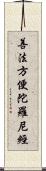 善法方便陀羅尼經 Scroll