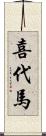 喜代馬 Scroll