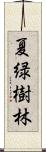 夏緑樹林 Scroll