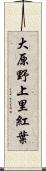 大原野上里紅葉 Scroll