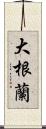 大根蘭 Scroll