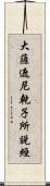 大薩遮尼乾子所說經 Scroll