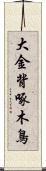 大金背啄木鳥 Scroll