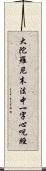 大陀羅尼末法中一字心呪經 Scroll