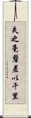 失之毫釐，差以千里 Scroll