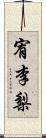 宥李梨 Scroll