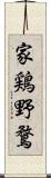 家鶏野鶩 Scroll