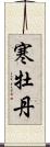 寒牡丹 Scroll