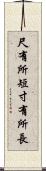 尺有所短，寸有所長 Scroll