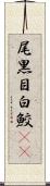 尾黒目白鮫(rK) Scroll