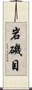 岩磯目 Scroll
