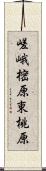 嵯峨樒原東桃原 Scroll