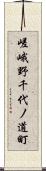 嵯峨野千代ノ道町 Scroll