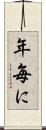 年毎に Scroll