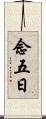 念五日 Scroll