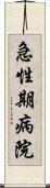 急性期病院 Scroll