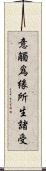 意觸爲緣所生諸受 Scroll