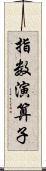 指数演算子 Scroll