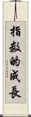 指数的成長 Scroll