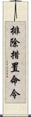 排除措置命令 Scroll