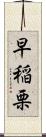 早稲栗 Scroll
