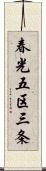 春光五区三条 Scroll