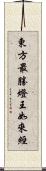 東方最勝燈王如來經 Scroll
