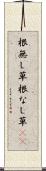 根無し草 Scroll