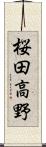 桜田高野 Scroll