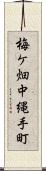 梅ケ畑中縄手町 Scroll