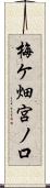 梅ケ畑宮ノ口 Scroll