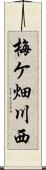 梅ケ畑川西 Scroll