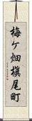 梅ケ畑槇尾町 Scroll