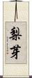 梨芽 Scroll