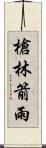 槍林箭雨 Scroll