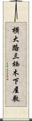 横大路三栖木下屋敷 Scroll