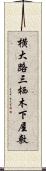 横大路三栖木下屋敷 Scroll