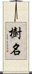 樹名 Scroll