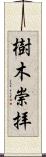 樹木崇拝 Scroll