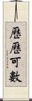 歷歷可數 Scroll