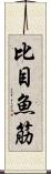 比目魚筋 Scroll