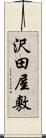 沢田屋敷 Scroll