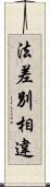 法差別相違 Scroll