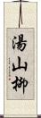 湯山柳 Scroll