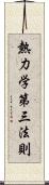 熱力学第三法則 Scroll